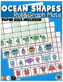 Roll and Graph Activities Mats - Ocean Shapes