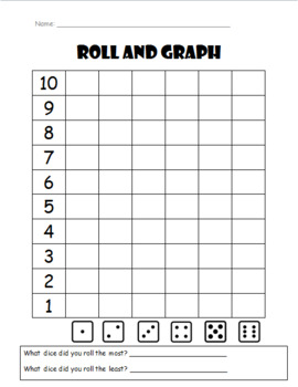 Preview of Roll and Graph Dice Game