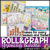 Roll and Graph - Preschool Math - Math Games - Bundle