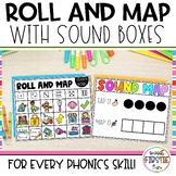 Roll and Map |Orthographic Mapping Mats | K-1 Phonics Cent