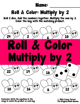 Roll 2 dice and get the product or the sum of the numbers they