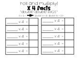 Roll and Multiply! x 4 facts!