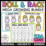 Roll and Race Math Dice Games Mega Growing Bundle