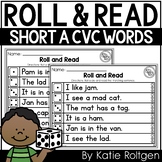 Roll and Read {Decodable Short A CVC Word Sentences}