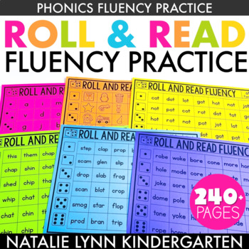 Preview of Roll and Read Decoding and Fluency Practice