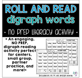 Roll and Read Digraph Words (SH, CH, TH, WH, PH) - NO PREP