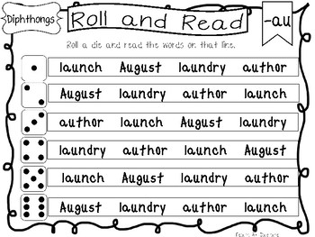 1 grade ela worksheets Worksheets. Diphthongs and Read 10 Roll pages