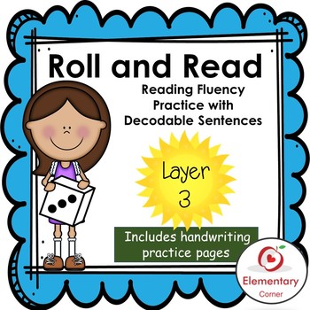 Preview of Roll and Read: Reading Fluency Practice with Decodable Sentences Layer 3