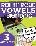 Roll and Read Short Vowels | CVC Blending | Kindergarten R
