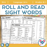 Roll and Read Sight Word Practice EDITABLE