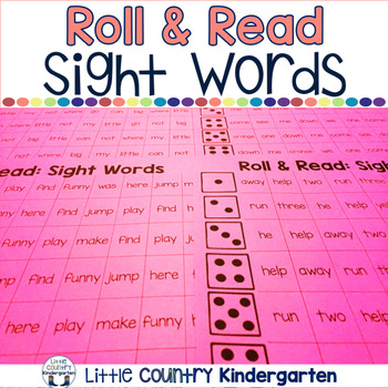 Preview of Roll and Read Sight Words