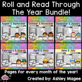 Roll and Read Through the Year Bundle - Monthly Fluency Practice