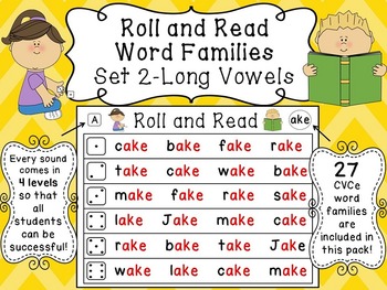 Long Vowels With Silent E Reading Fluency Activities 27 Cvce Word Families