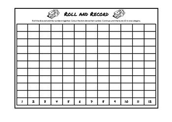 Roll and Record - 2 Dice {Differentiated}
