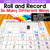 Roll and Record In Many Different Ways {Number Sense}
