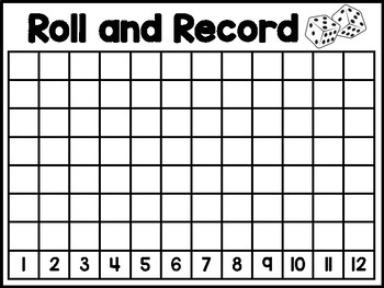 Preview of Roll and Record:  Math Addition Game