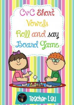 Preview of Roll and Say Cvc Short Vowels