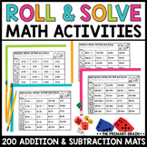 Addition & Subtraction Practice Worksheets | Math Center A