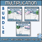 Roll and Solve Multiplying by Multiples of 10, 100, and 1,