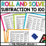 Roll and Solve Subtract Within 100 Practice Game | Small G