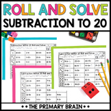 Roll & Solve Subtraction Facts Within 20 Center Games | Sm