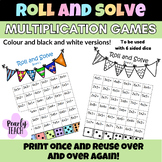 Roll and Solve- multiplication