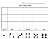 Roll and Write- Editable