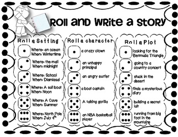 Preview of Roll and Write Freebie