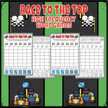 Preview of Roll and Write High Frequency Word Games