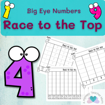 Preview of Roll and Write Numbers Race to the Top Math Game