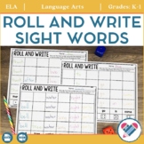 Roll and Write Sight Word Practice EDITABLE