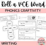 Roll and Write VCE Word and Sentence - Phonics Craft