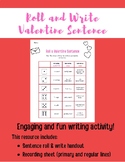 Roll and Write a Valentine Sentence