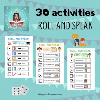 Preview of Roll and speak activities