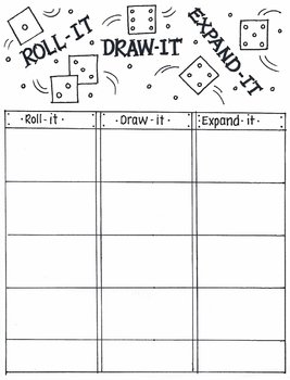 Preview of Roll it! Draw it! Expand it! ( PLACE VALUE GAME)