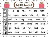 Roll it! Read It! 1st 100 Fry Sight Words Fluency Practice