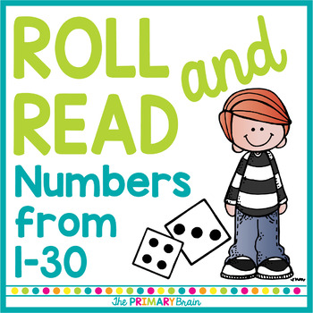 Preview of Roll it, Read it, and Color it - Numbers from 1-30