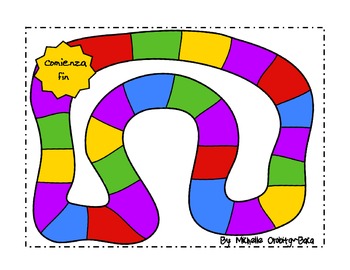 Roll-n-Play Spanish Vocabulary Game #2 Sínonimos by Michelle Orobitg Baca