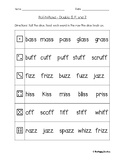 Roll-n-Read Phonics Literacy Center Activities: Double S, 