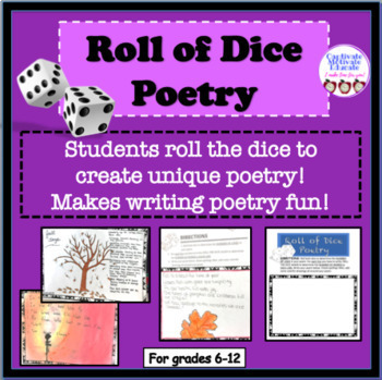 Preview of Poetry writing activity, literacy stations, fun stuff, games, creative thinking