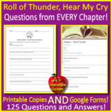Roll of Thunder Hear My Cry Chapter Questions Comprehensio
