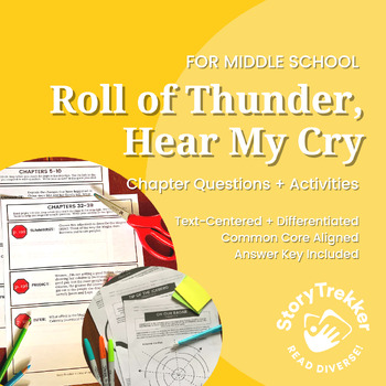 Preview of Roll of Thunder, Hear My Cry Chapter Questions and Activities for Middle School