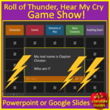 Roll of Thunder, Hear My Cry Game - Test Review Activity