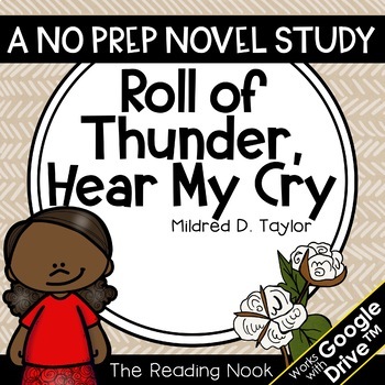 Preview of Roll of Thunder, Hear My Cry Novel Study | Distance Learning | Google Classroom™