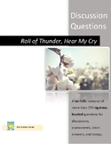 Roll of Thunder Hear My Cry Comprehension Questions by Cha