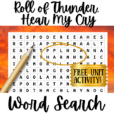 Roll of Thunder Hear My Cry Novel Study FREE Activity!: Wo