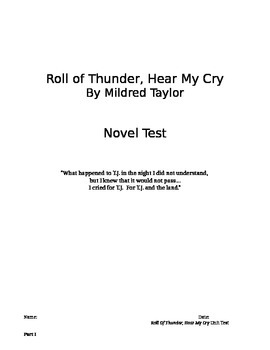 essay questions for roll of thunder hear my cry