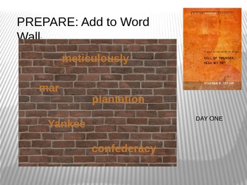 Preview of Roll of Thunder, Hear My Cry: Reading Structure for Literature Cricle