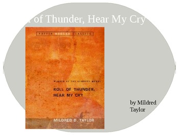 Roll of Thunder Hear My Cry- setting in pictures powerpoint prereading