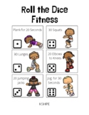 Roll the Dice Exercise Fitness Game, Brain Break, Physical
